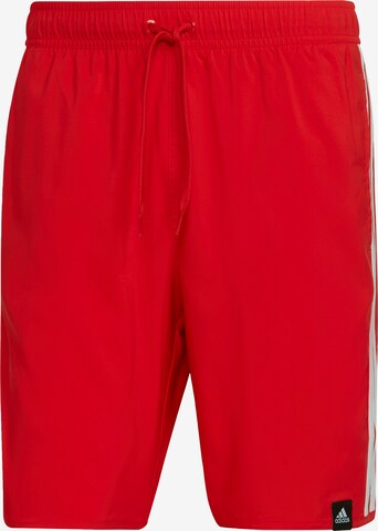 ADIDAS PERFORMANCE Athletic Swim Trunks in Red: front