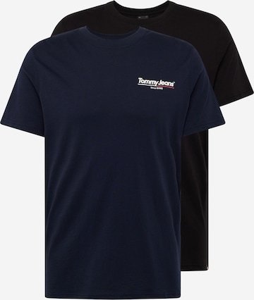 T-shirt Tommy Jeans en bleu : devant