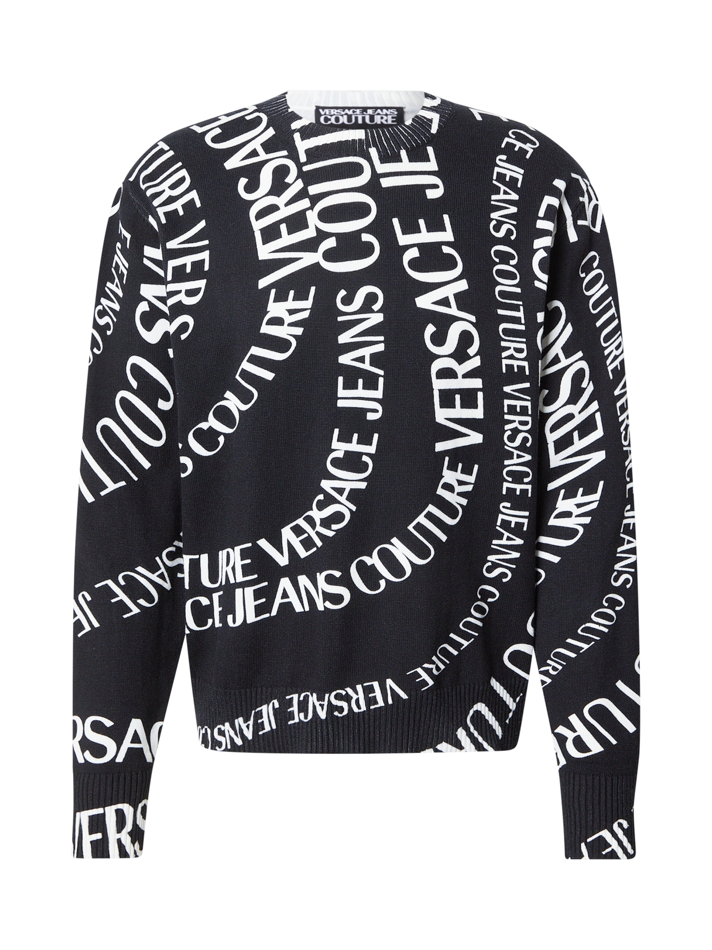 Versace Jeans Couture Sweater in Black: front