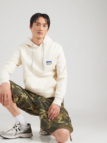 JACK & JONES Sweatshirt 'JORPOCKY' i vit: framsida