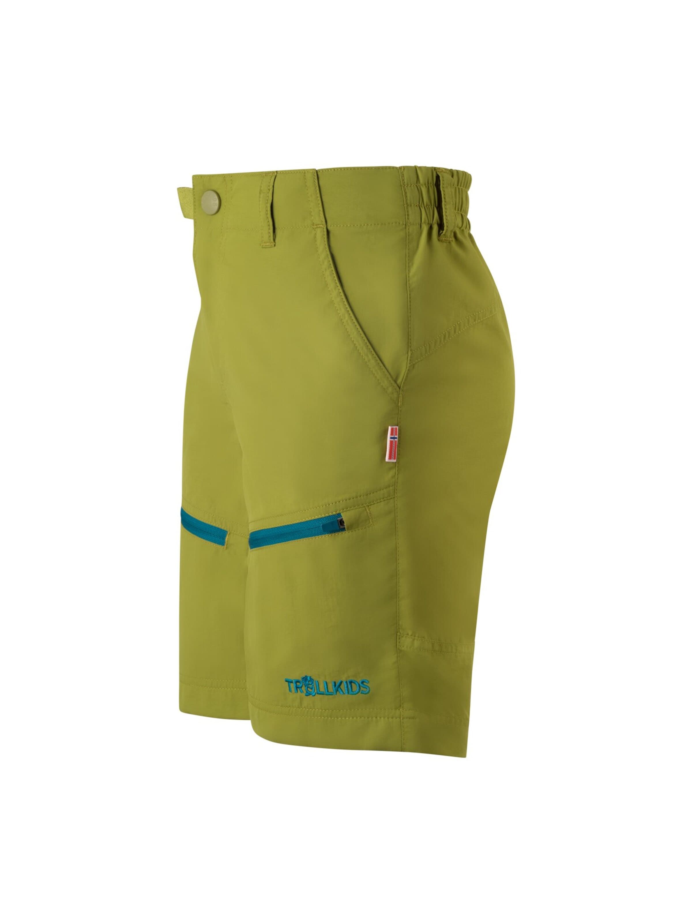TROLLKIDS Regular Workout Pants in Green