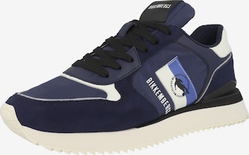 Baskets basses 'Puyol' BIKKEMBERGS en bleu : devant