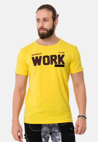 CIPO & BAXX Shirt in Yellow: front