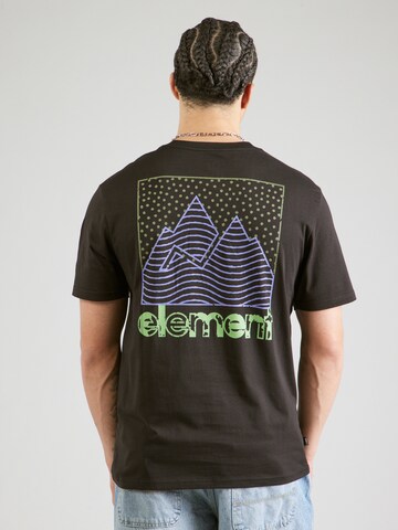 ELEMENT Póló 'JOINT TEXTURE' - fekete: elől
