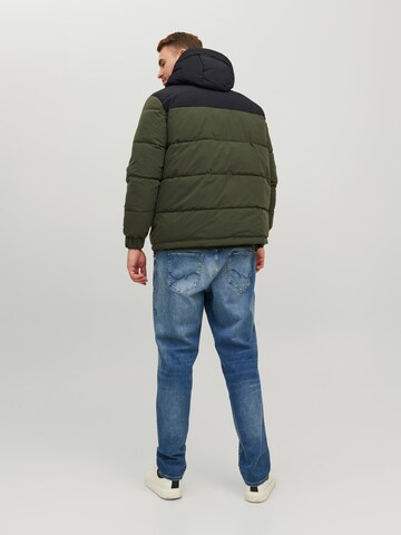 Jack & Jones Plus Winter Jacket 'OTTO' in Green