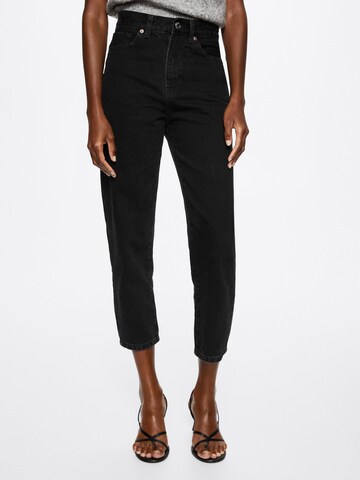 MANGO Loose fit Jeans 'Cris' in Black: front