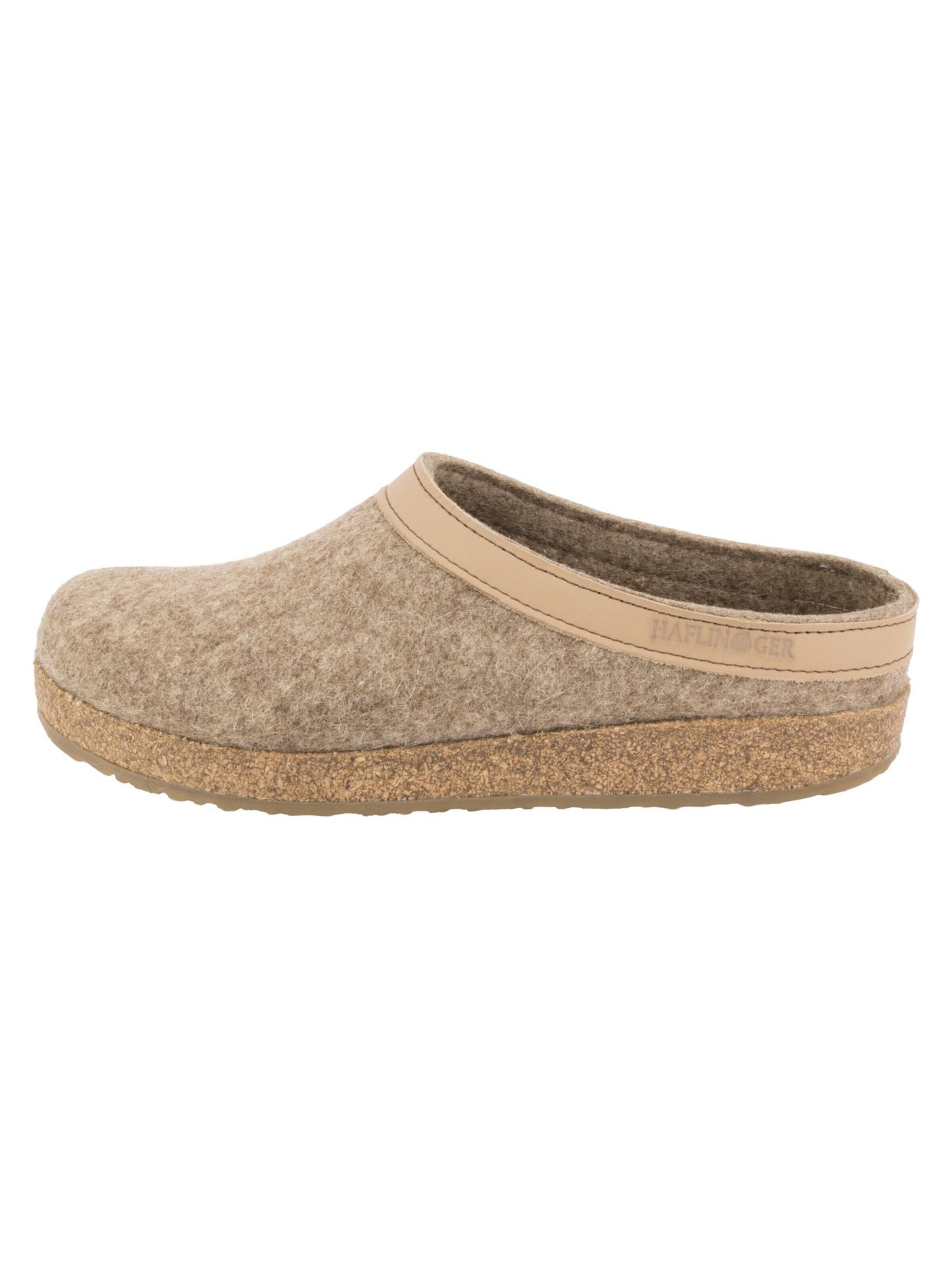 HAFLINGER Clogs 'Torben Grizzly' in Brown: front