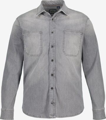 STHUGE Button Up Shirt in Grey: front
