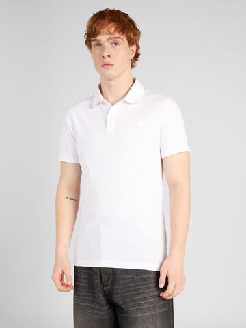 GUESS T-shirt 'Nolan' i vit: framsida