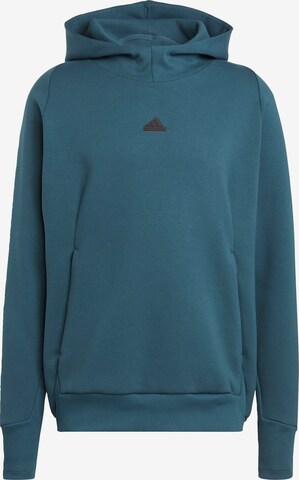 ADIDAS SPORTSWEAR Athletic Sweatshirt 'New Z.N.E. Premium' in Blue: front