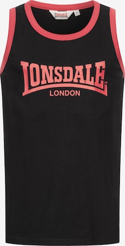 LONSDALE Koszulka 'KNOCKAN' w kolorze czarny: przód