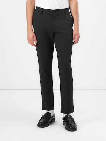 JACK & JONES - regular Pantalón chino 'JPSTOLLIE CONNOR' en negro: frente