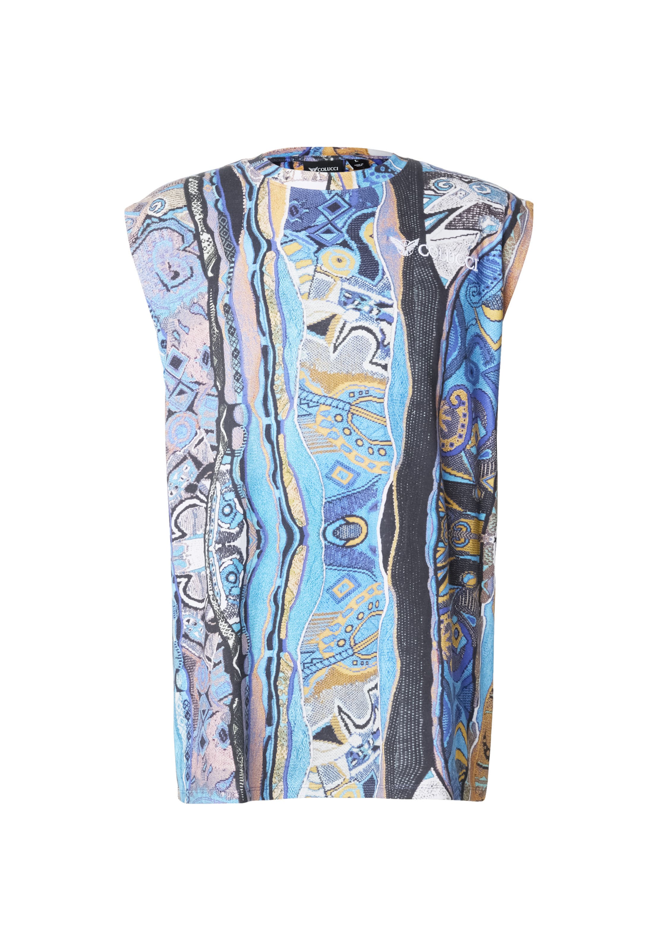 Colucci - Camisa em azul: frente