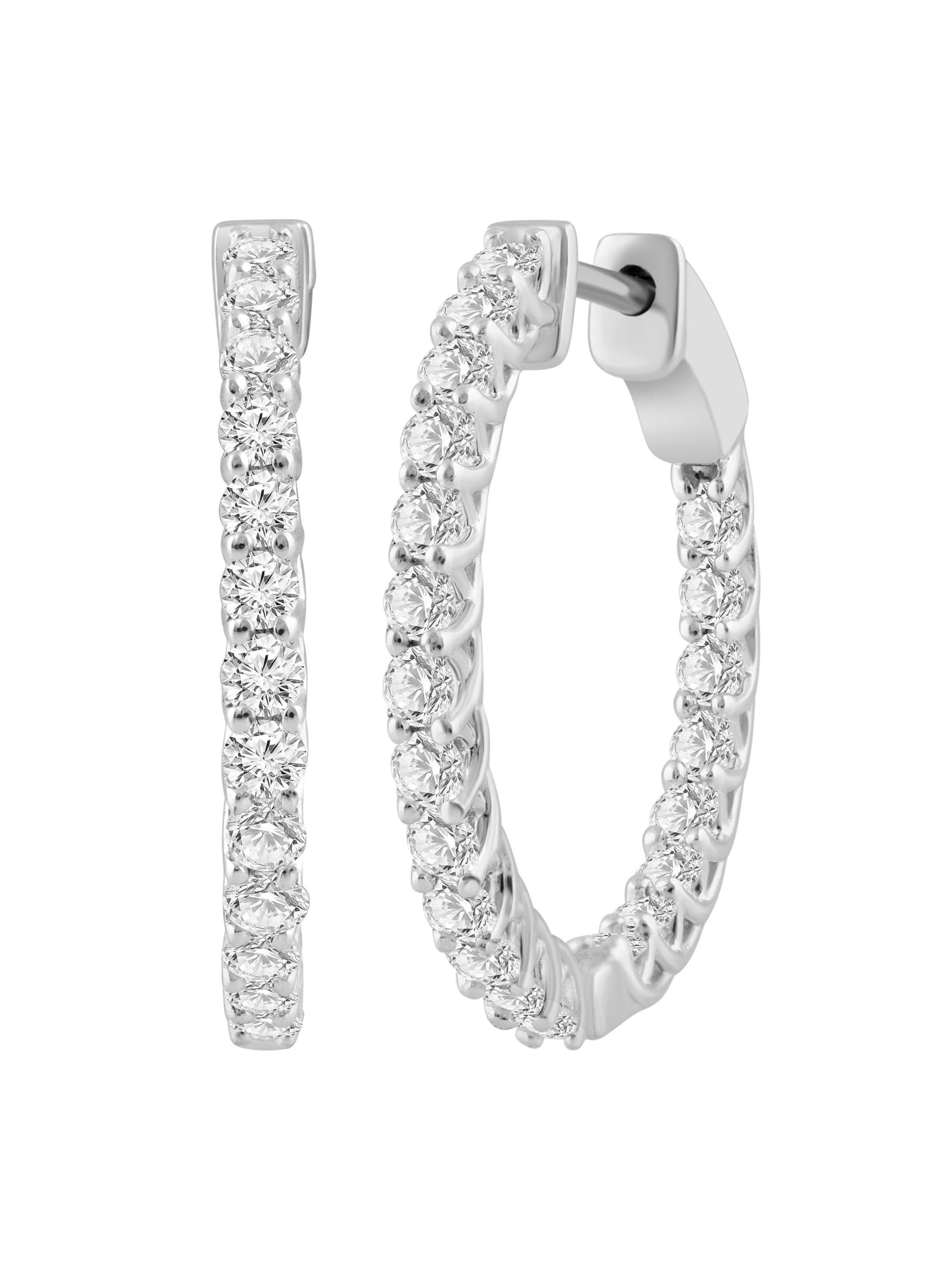 ETHISHER DIAMANTEN Earrings in Silver: front