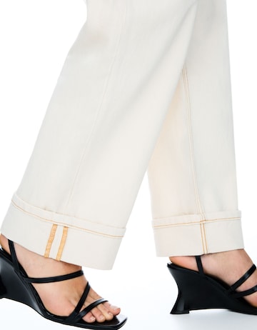 Bershka Wide leg Jeans in Beige