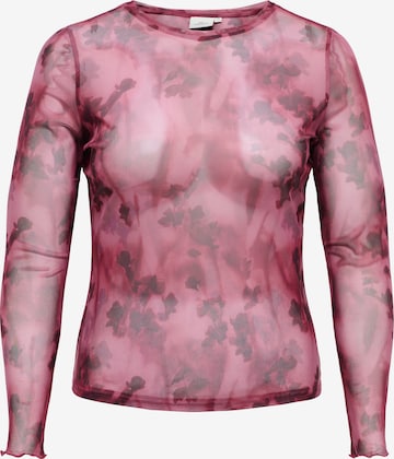 T-shirt 'CARJUNGLE' ONLY Carmakoma en rouge : devant