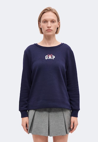 GAPSweater majica - plava boja: prednji dio
