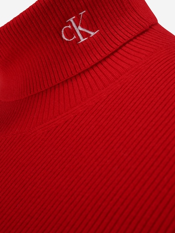 Calvin Klein Jeans Curve Pulóver - piros