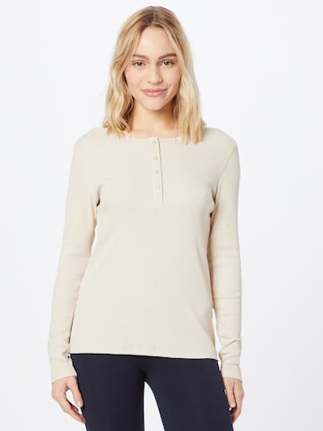 Lindex - Camiseta para dormir en beige: frente