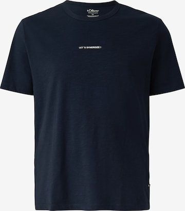 T-Shirt s.Oliver en bleu : devant