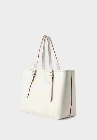 U.S. POLO ASSN. Shopper táska 'BLACKSTONE' - fehér: oldalt