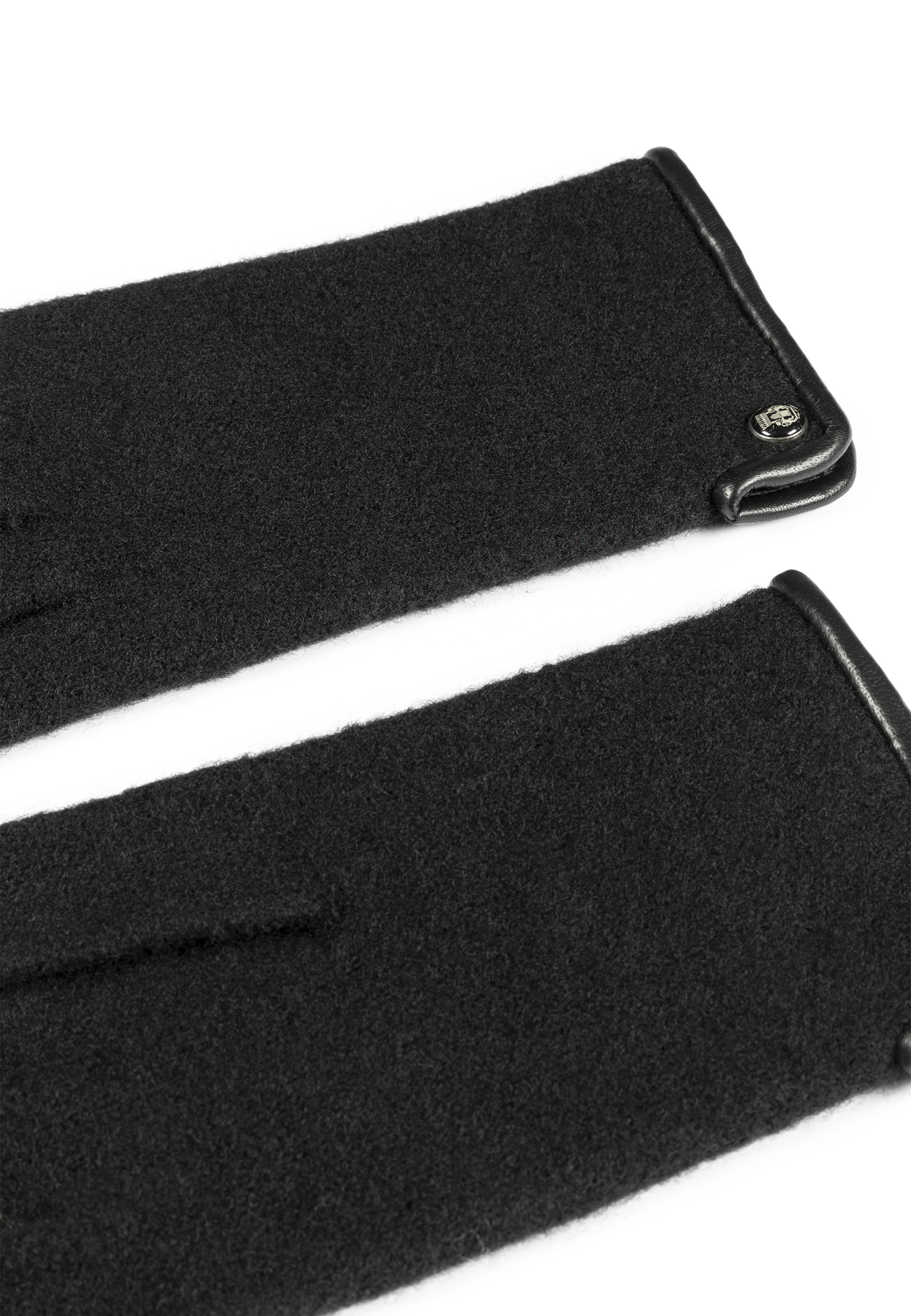 Roeckl Strickhandschuhe 'KLASSISCHER WALKHANDSCHUH' in Schwarz