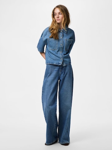 PIECES Blouse 'PCSKY' in Blue