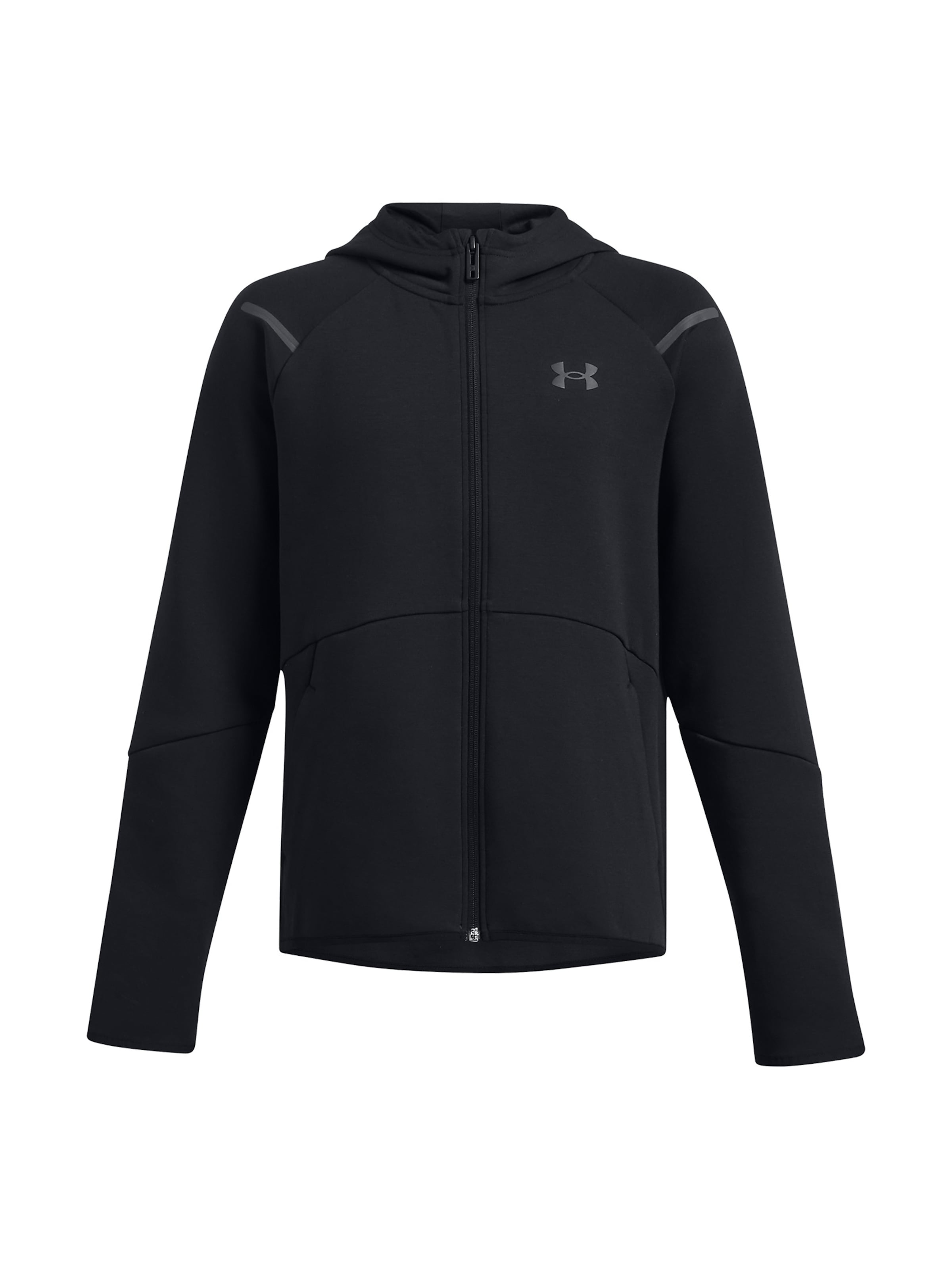 UNDER ARMOUR Fleecejacke  ' Unstoppable  ' in Schwarz: Vorderseite