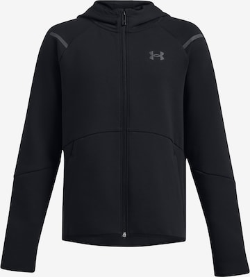 UNDER ARMOUR Athletic Fleece Jacket ' Unstoppable ' in Black: front