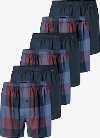 SCHIESSER Boxer shorts 'Web' in Blue: front