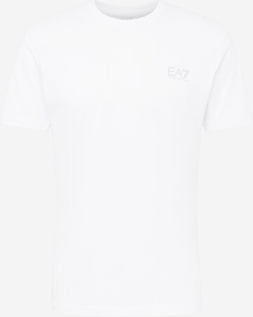 T-Shirt EA7 Emporio Armani en blanc : devant