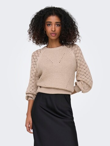 Pull-over 'MIAMI' ONLY en beige : devant