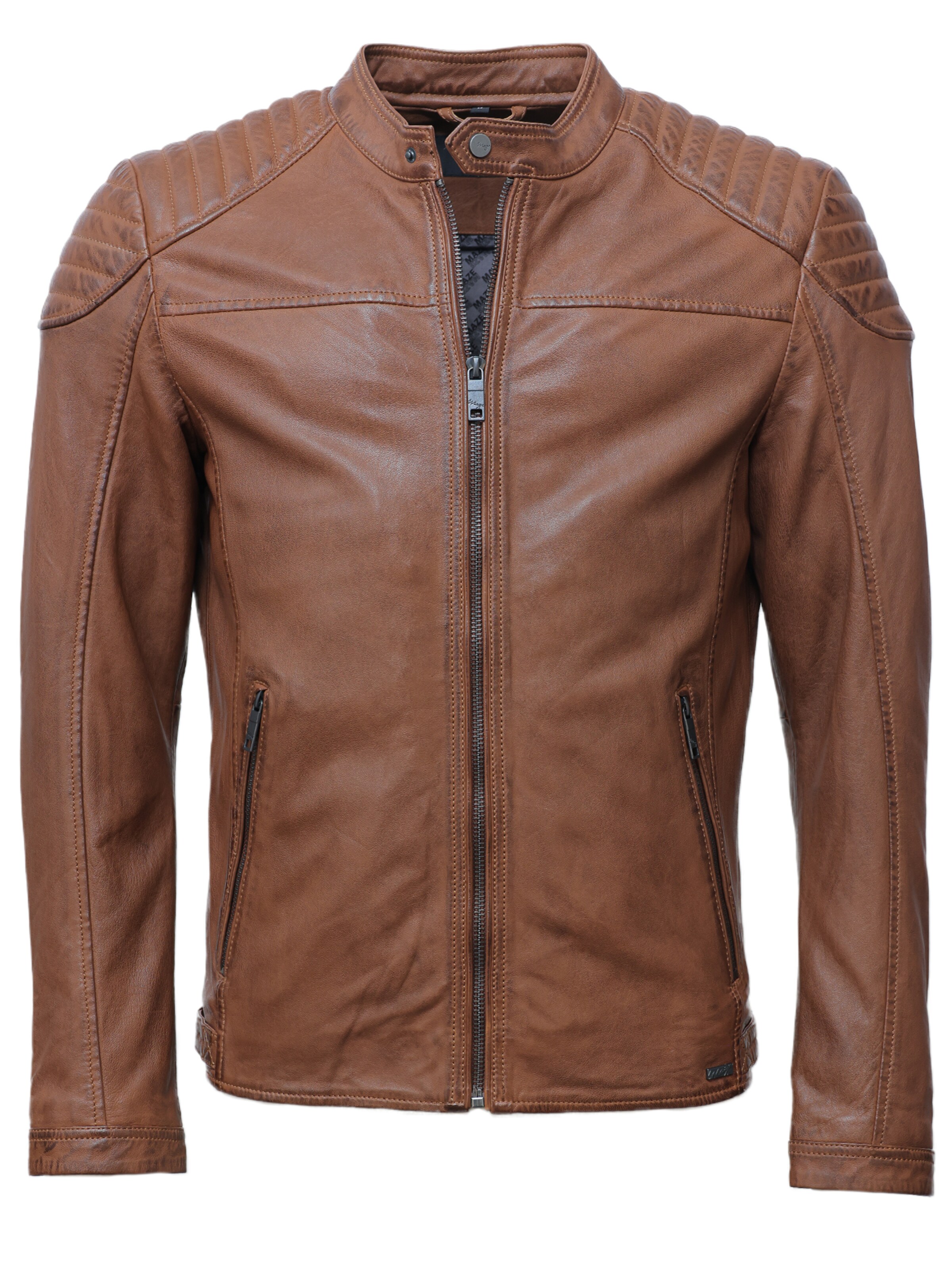 Maze Between-season jacket in Brown: front