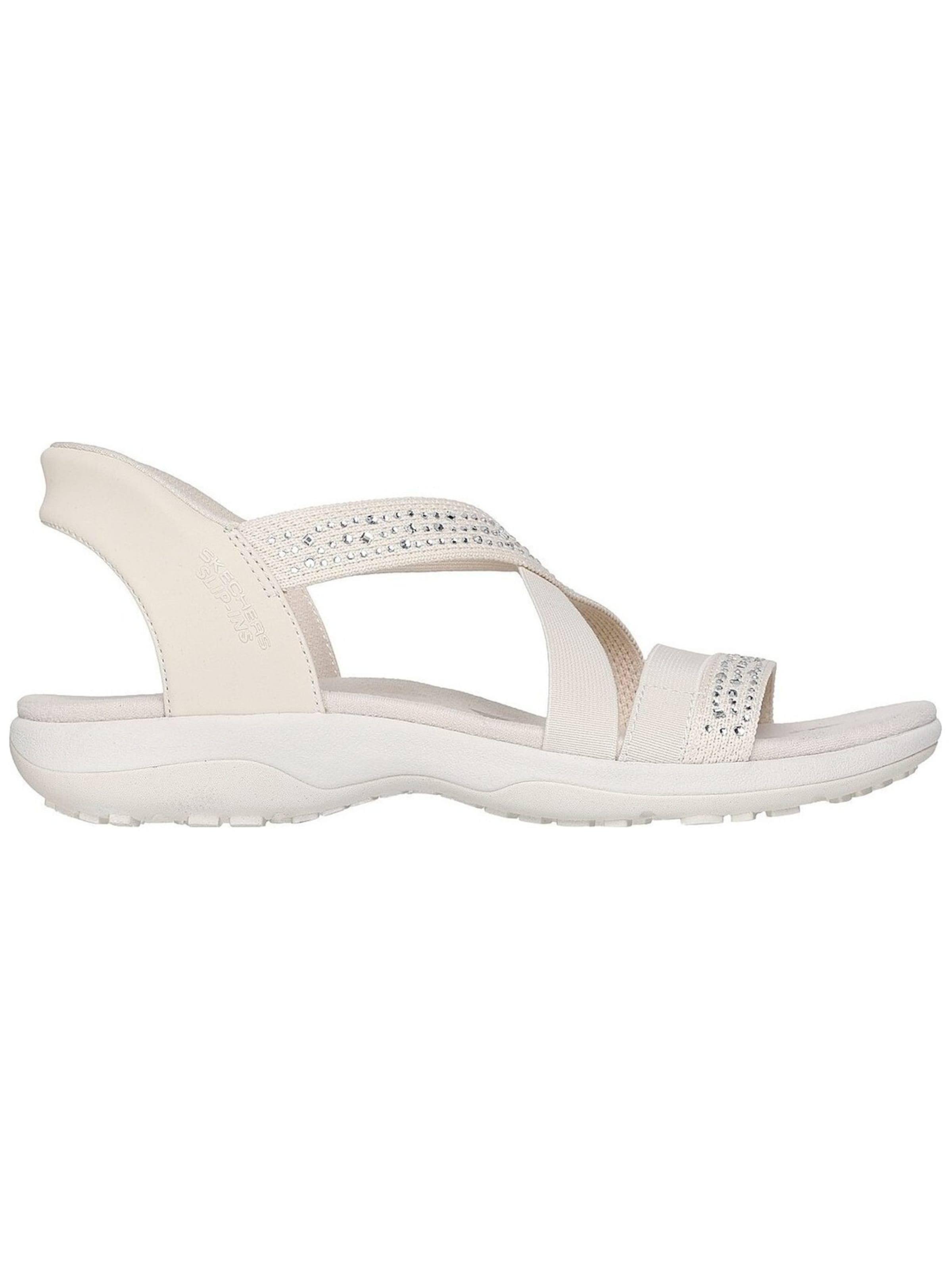 SKECHERS Sandale 'Skechers Reggae Slim - Summer Sparkle'‌‌ in Beige