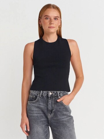 Tops en tricot Dilvin en noir : devant