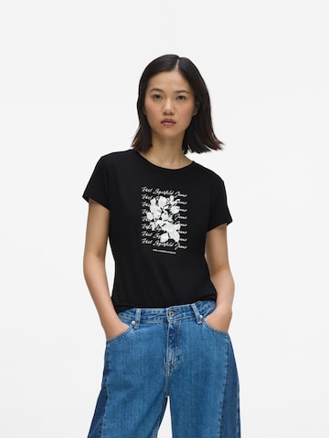 juoda KARL LAGERFELD JEANS Marškinėliai: priekis