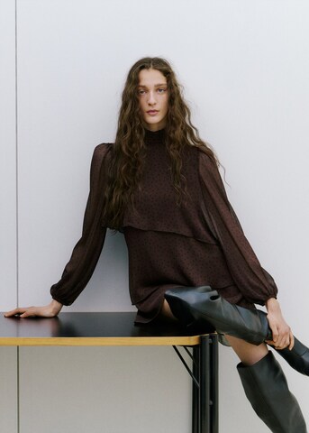 MANGO Kleid 'Lurdes' in Braun