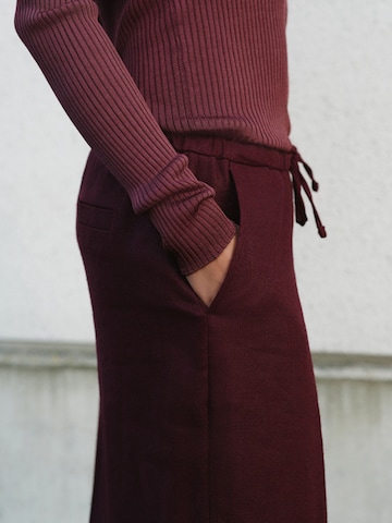 Next Wide Leg Hose in Rot