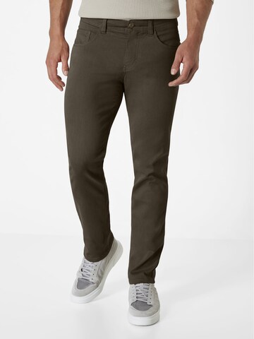 PADDOCKS Slimfit Hose in Braun: Vorderseite