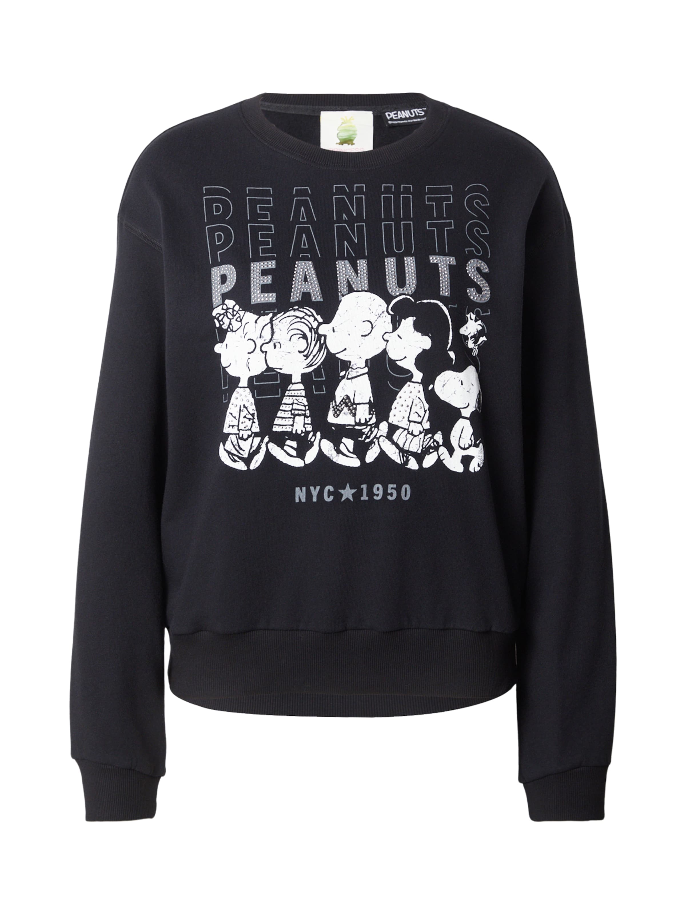 PRINCESS GOES HOLLYWOOD Mikina 'Peanuts' – černá: přední strana
