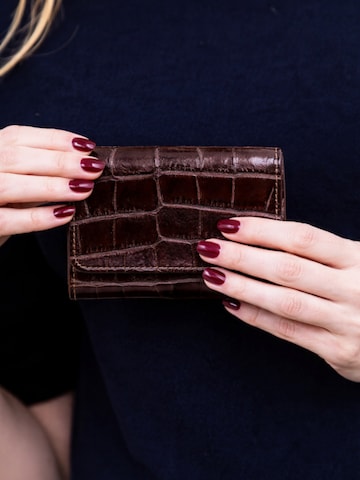 Porte-monnaies 'COSMO MINI CROC' Cheval Firenze en marron : devant