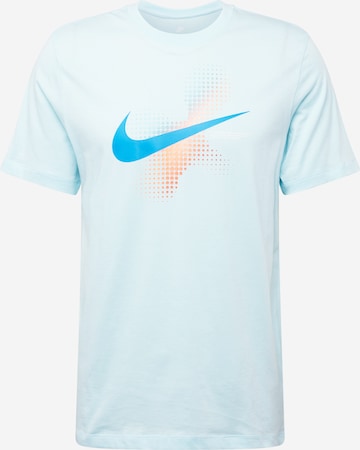 Tricou 'SWOOSH' de la Nike Sportswear pe albastru: față