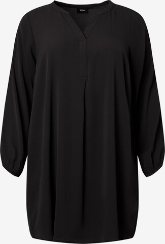 Robe-chemise 'VANNI' Zizzi en noir : devant