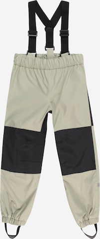 Lindex Regular Athletic Pants in Green: front