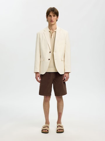 SELECTED - regular Pantalón 'SLHJace' en marrón