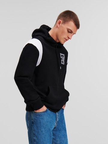 Karl Lagerfeld - Sweatshirt 'Varsity' em preto