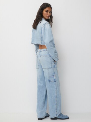 Pull&Bear Loosefit Jeans in Blau