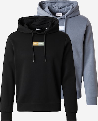 JACK & JONES Sweater majica 'JJPAN' u siva melange / crna, Pregled proizvoda