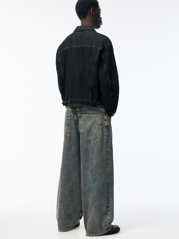 Wide Leg Jean Pull&Bear en bleu
