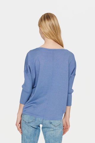 SAINT TROPEZ Sweater 'Mila' in Blue